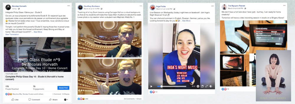 Grand Piano artists perform from home