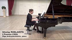 ROSLAVETS:2Poemes(1920)(OlgaAndryushchenko)